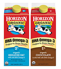 Horizon fortified organic milk