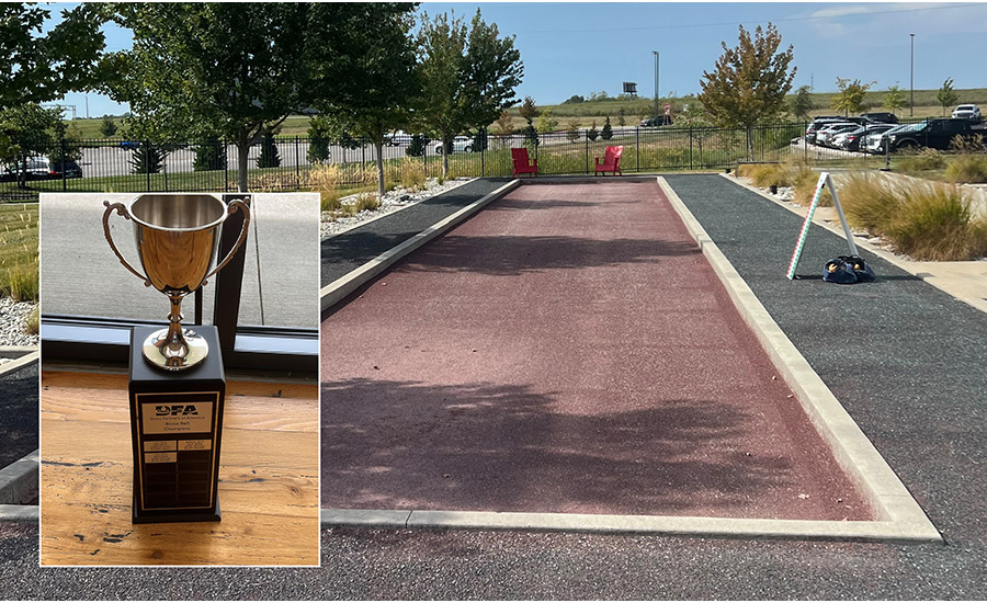 Right outside DFA’s doors lies its bocce ball courts, an enjoyable activity for many employees. DFA honors its past bocce ball winners with an award.
