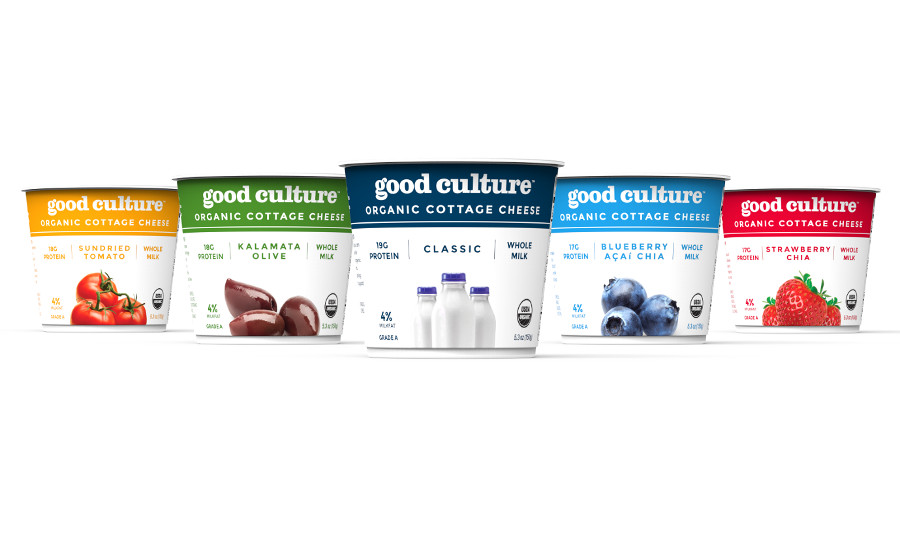 Good Cultured cottage cheese with new packaging