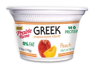 Prairie Farms Peach Greek yogurt