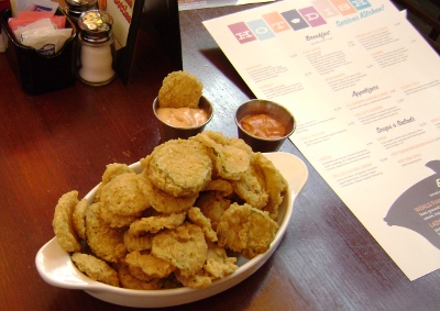Hot Dish fried pickles