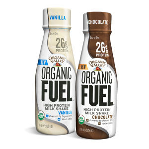 Organic Valley Fuel milk shakes