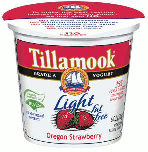 Tillamook organic light yogurt