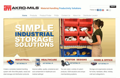 Akro-Mils introduced its new website, www.akro-mils.com