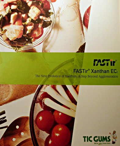 TIC Gums introduced a new brochure on its FASTir Xanthan EC product line.