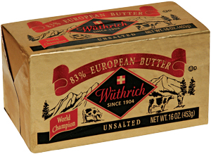 WÃƒÂ¼thrich 83% European-style unsalted butter