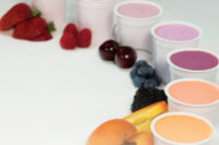 Colored yogurt