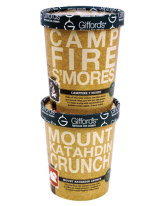 new Outdoor Adventure Series ice cream is available through Gifford's Ice Cream