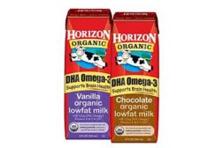 Organic Milk plus DHA Omega-3 in single-serve milk boxes