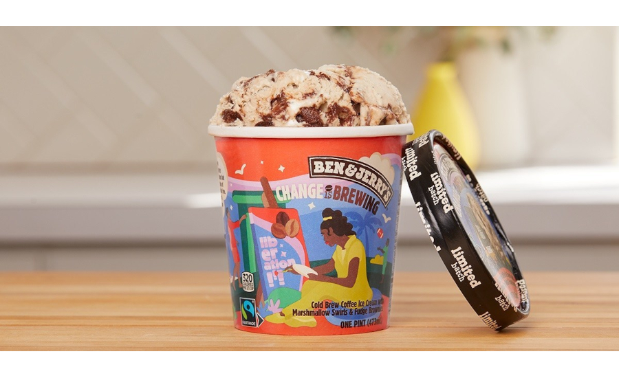 Ben & Jerry's Change is Brewing ice cream flavor