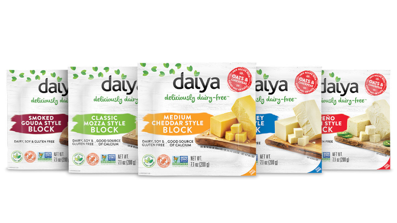 Dairy plant-based cheese blocks