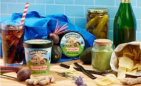 Two Pints of Ben & Jerry's Chocolate Chip Cookie Dough Surrounded by "Weird" Ingredients