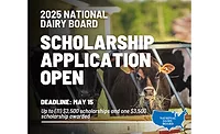 National Dairy Board Scholarship applications being accepted.
