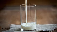 Pouring milk