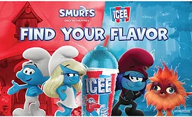 Smurfs blue-inspired Icee flavors