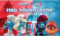 Smurfs Icee flavors.jpg Smurfs blue-inspired Icee flavors