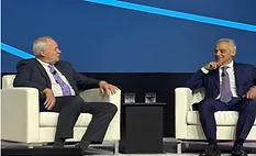 Rahm Emanuel (right) joined IDFA President and CEO Michael Dykes