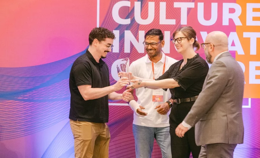 Newport Blueberry Lemonade Crumble by HP Hood LLC takes home top honors in the Most Innovative Ice Cream Flavor competition