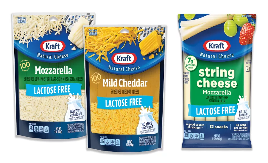 Kraft Natural Cheese introduces lactose-free line