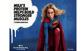 MilkPEP teams with Supergirl studio