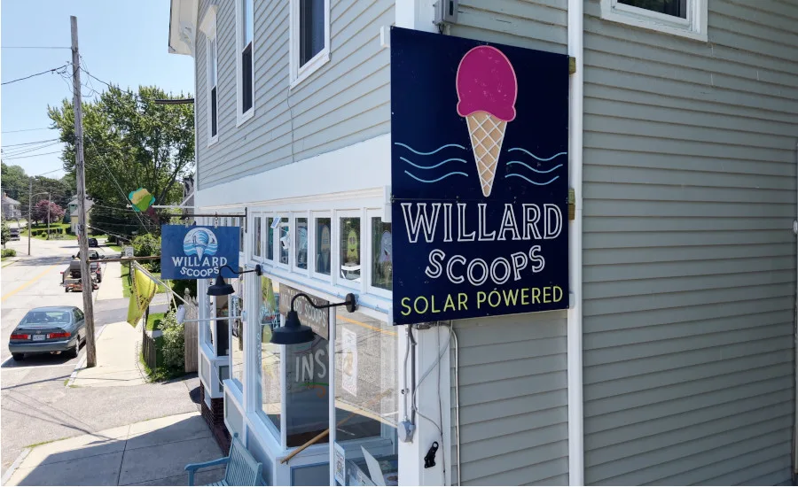 Willard Scoops becomes 100% solar powered