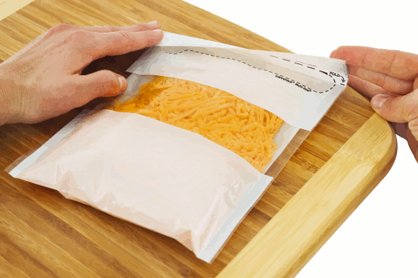 Cryovac Sealed Air Multiseal FoldLOK cheese packaging