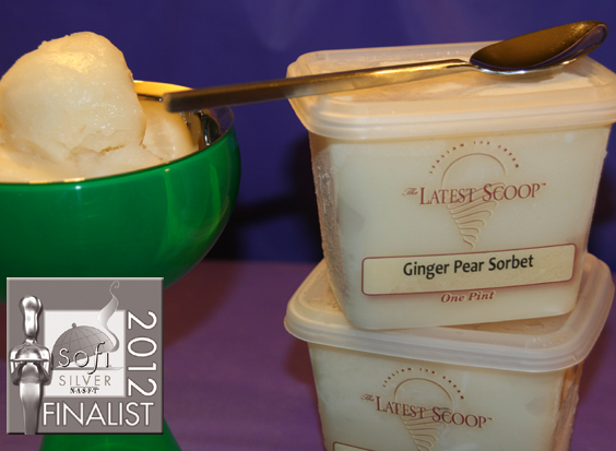 Latest Scoop Ginger Pear Sorbet is a 2012 sofi New Product Silver Finalist