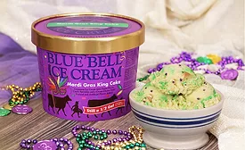 Blue Bell Mardis Gras King Cake