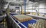 2. Bottles going to automated basket loader