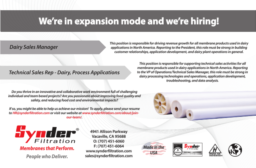 Synder Filtration - We're in Expansion Mode and We're Hiring!