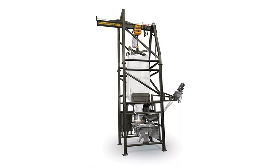 "National Bulk Equipment’s bulk bag unloader provides closed-cycle dust containment"