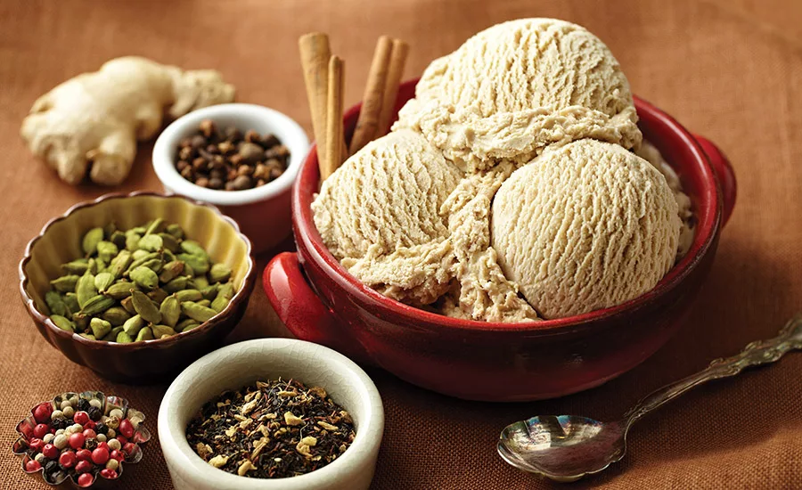 Making ice cream to a tea