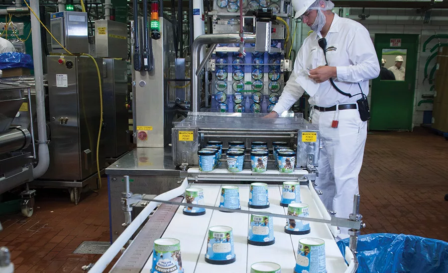 Ben & Jerry's ice cream facility is committed to overall excellence