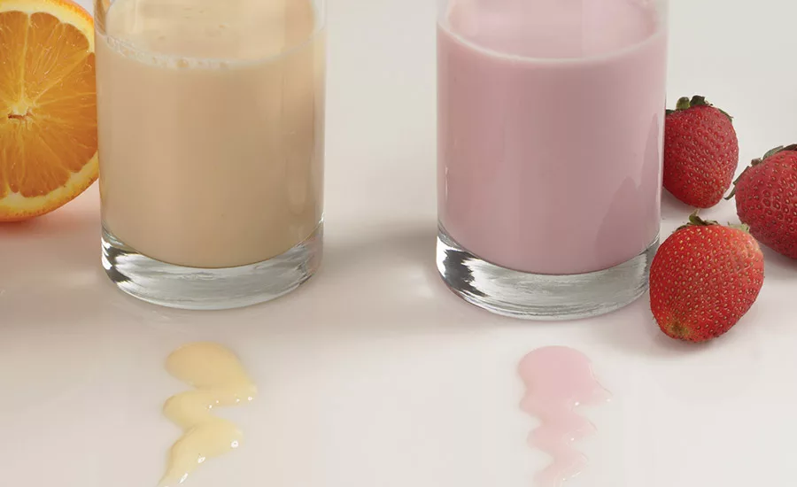 Pour it on: texturizing dairy beverages