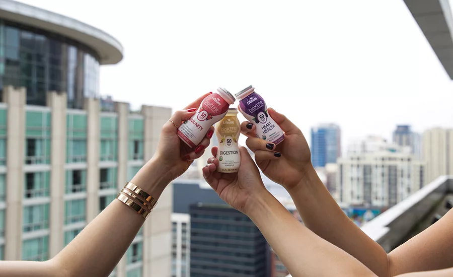 Each of the Lifeway brand Biokefir shot varieties is designed to support immunity, heart health or digestion