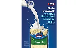 Cheese made from artificial hormone-free milk