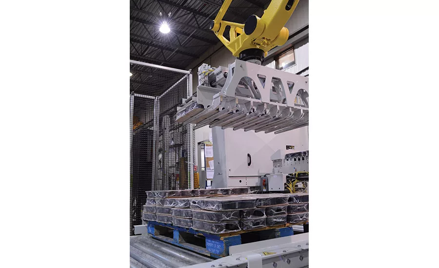Conveys and palletizers keep it moving