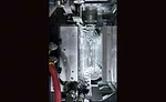 Aseptic filling units are designed to eliminate the risks of recontamination when changing forming molds. Photo courtesy of Serac