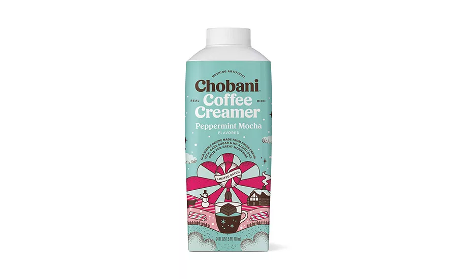 Chobani’s new creamers come in a variety of flavors, including seasonal flavors and even a special edition, Farmer Batch Cookies & Cream, which the company created for dairy farmers in partnership with American Farmland Trust.