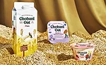 Chobani Oat products include batch-made nondairy oat-based drinks and nondairy cultured oat blends (cups).
