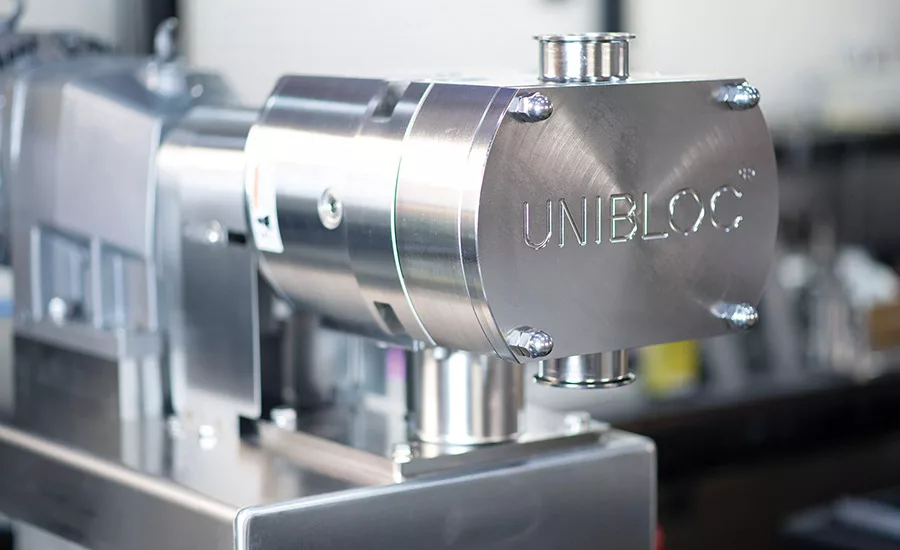 Pumps with easy-to-clean designs can make it simpler to sanitize devices multiple times during a shift. Photo courtesy of Unibloc-Pump Inc.