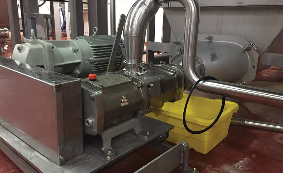 The twin screw pump can support liquids of different viscosities. Photo courtesy of Fristam Pumps USA.