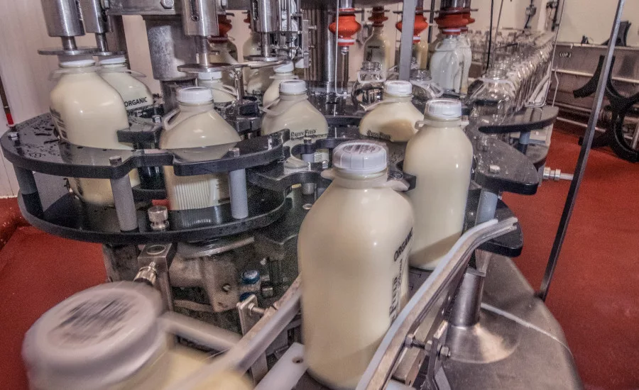 Products are filled and bottled