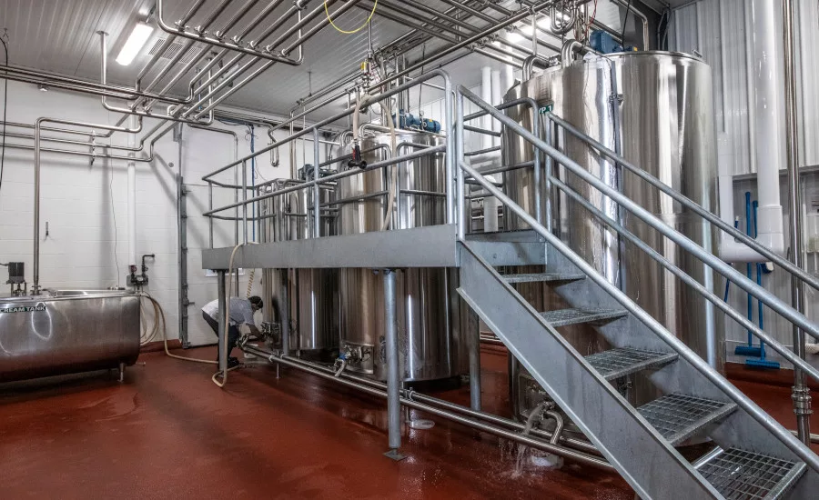 cooperative’s milk-holding tanks