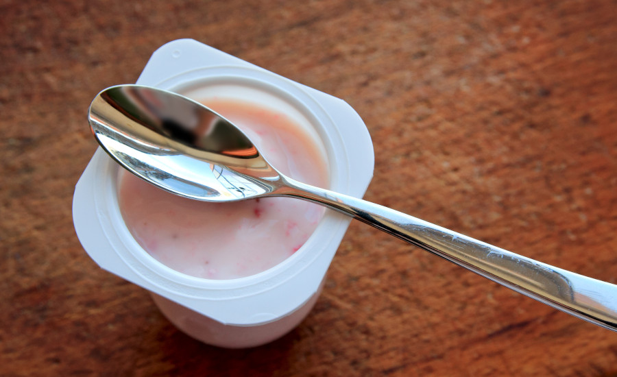 spoon and yogurt