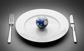 world on a plate