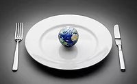world on a plate