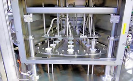 The sterilization of yogurt cups