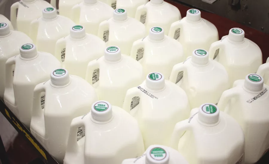 milk bottles