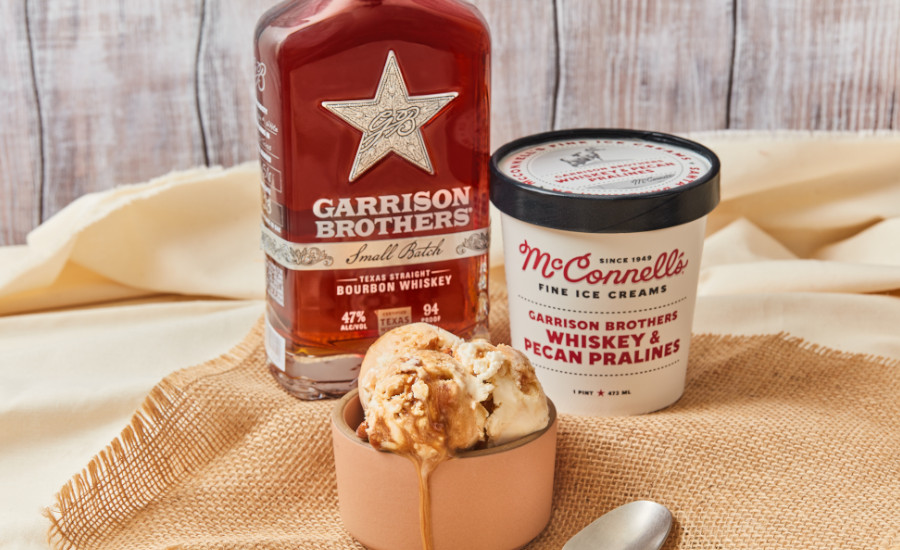 McConnell’s Fine Ice Cream partnered with Garrison Brothers Whiskey 